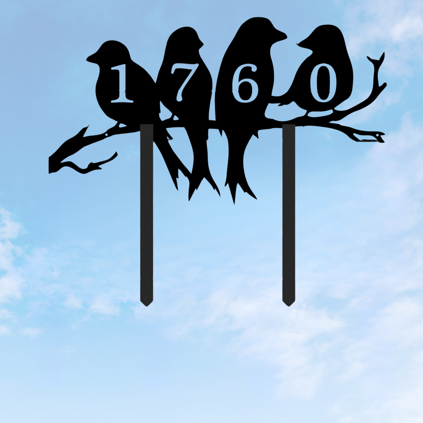 4 Love Birds Address Stake