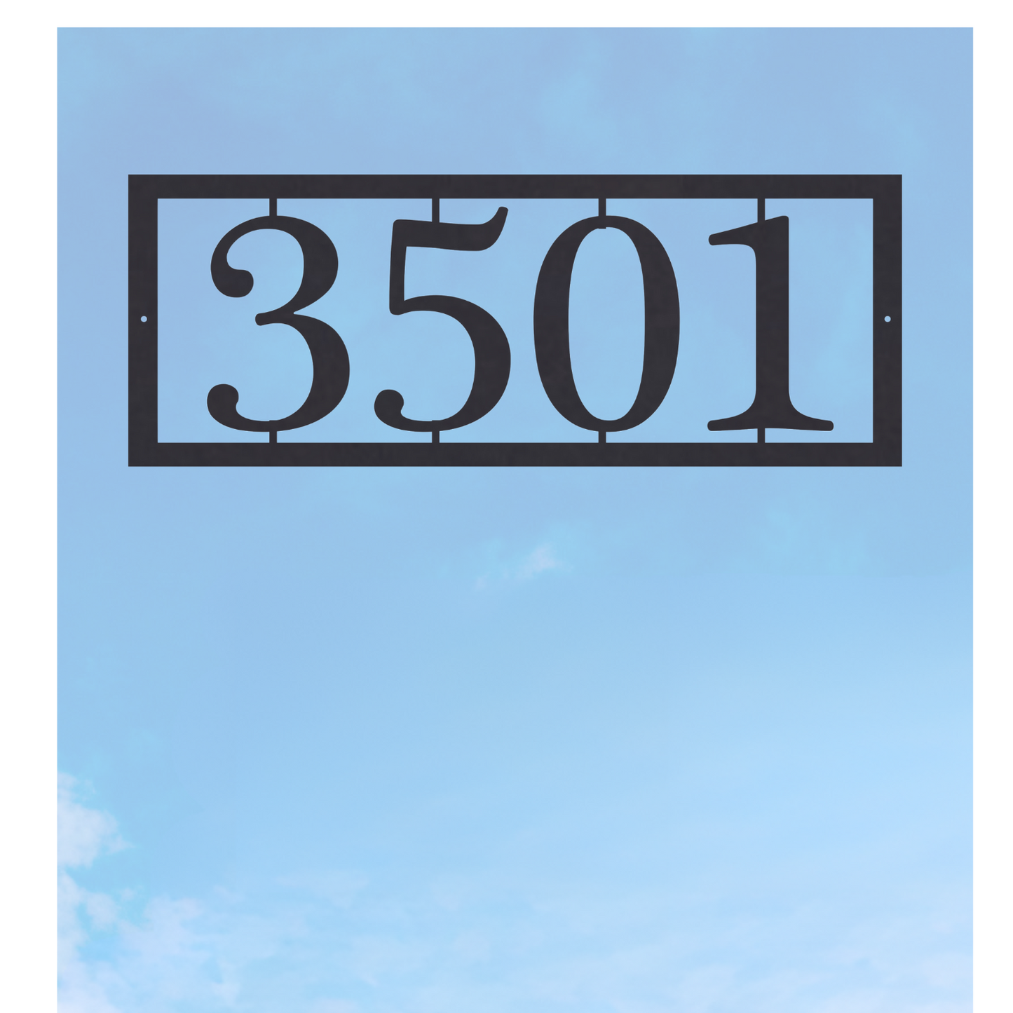 Horozontal House Number