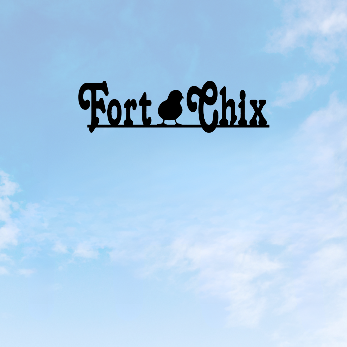 Fort Chix Chicken Coop Sign
