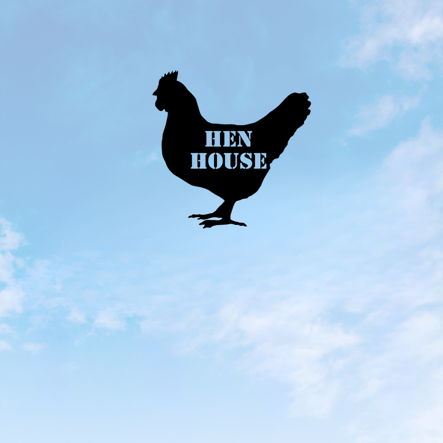 Hen House Chicken Sign 8" x 8"
