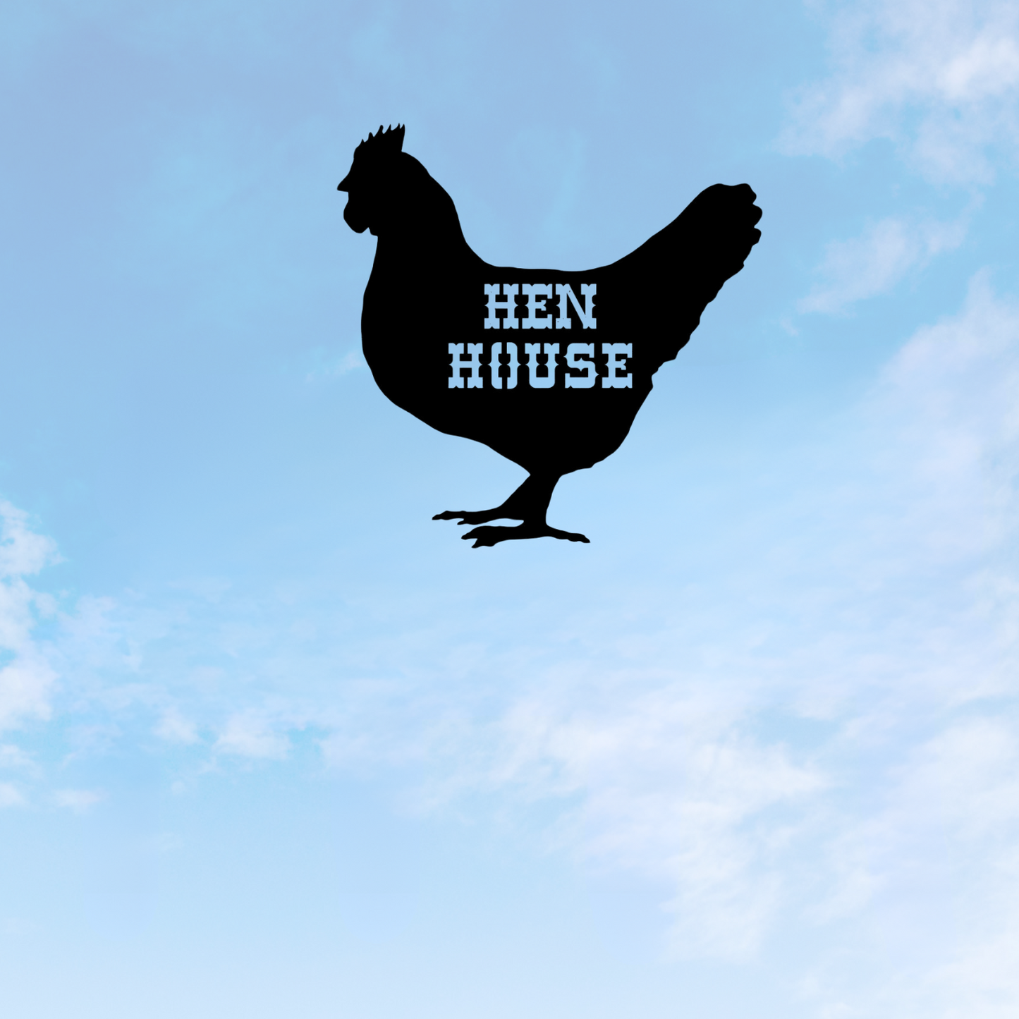 Hen House, Chicken Sign 16" x 16"