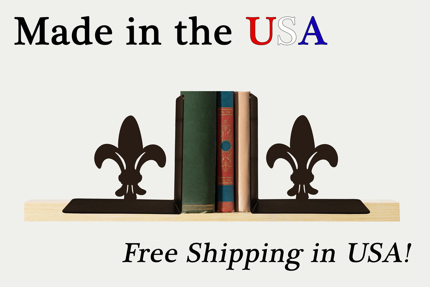 Fleur de lis Bookends