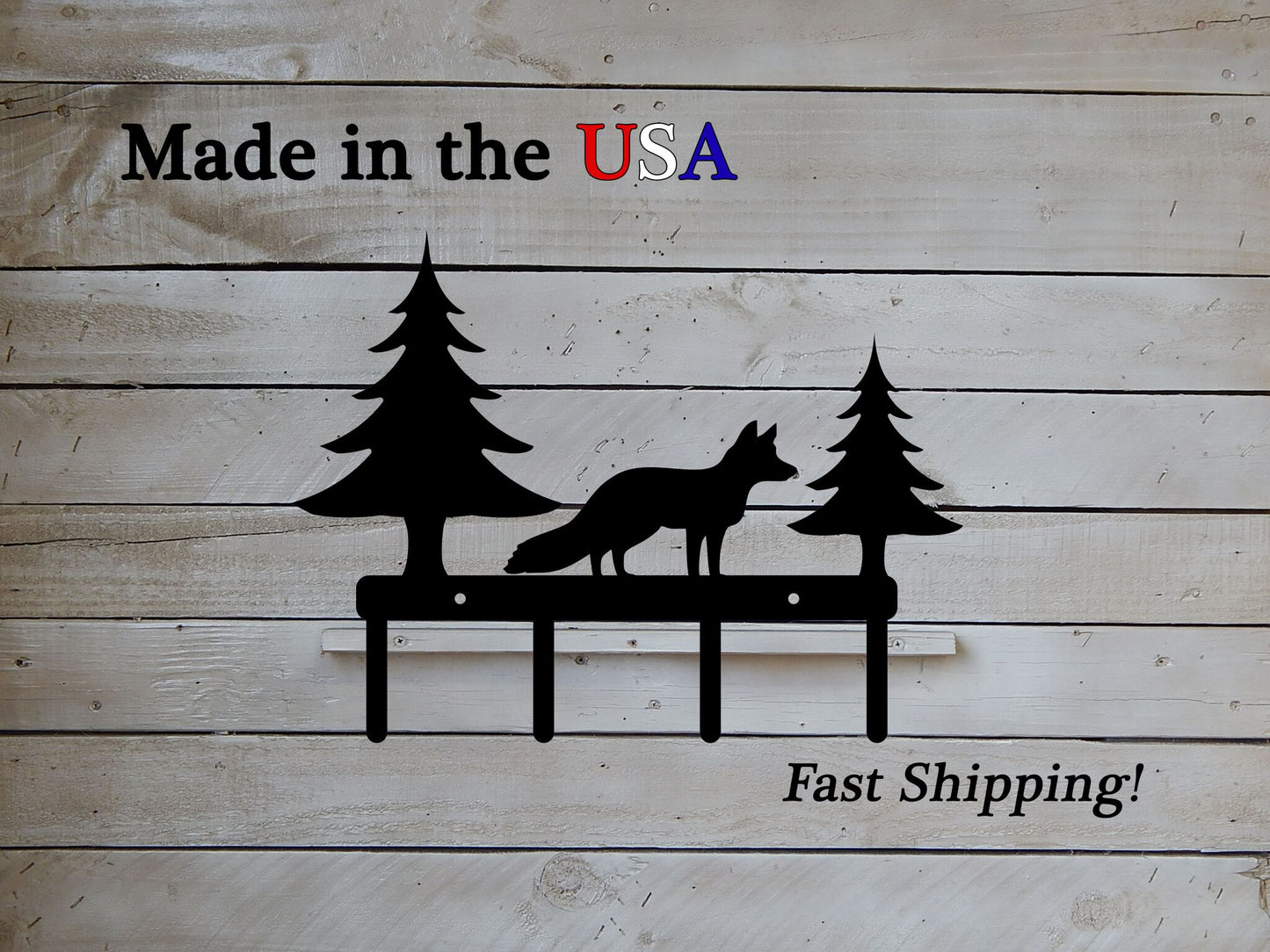 Fox and Trees Coat Rack