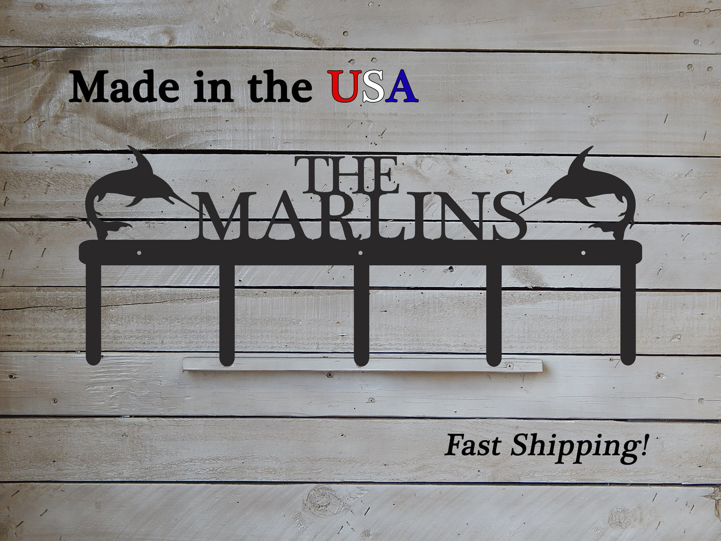 Marlin Theme Coat Rack