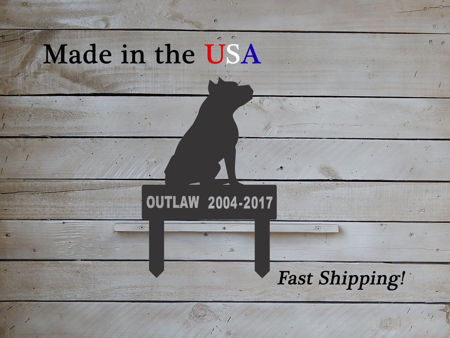 Pet Memorial Marker with Stake for any Pet