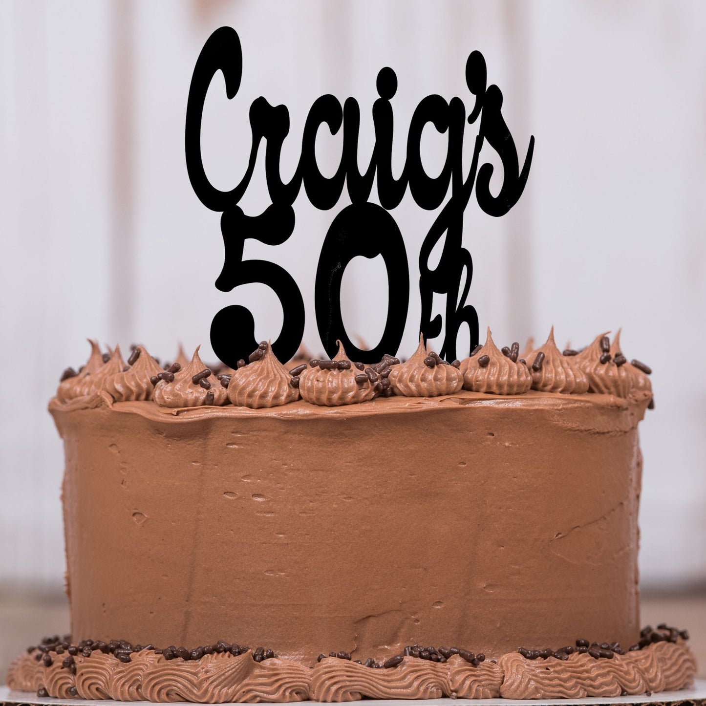 50th Birthday Cake Topper