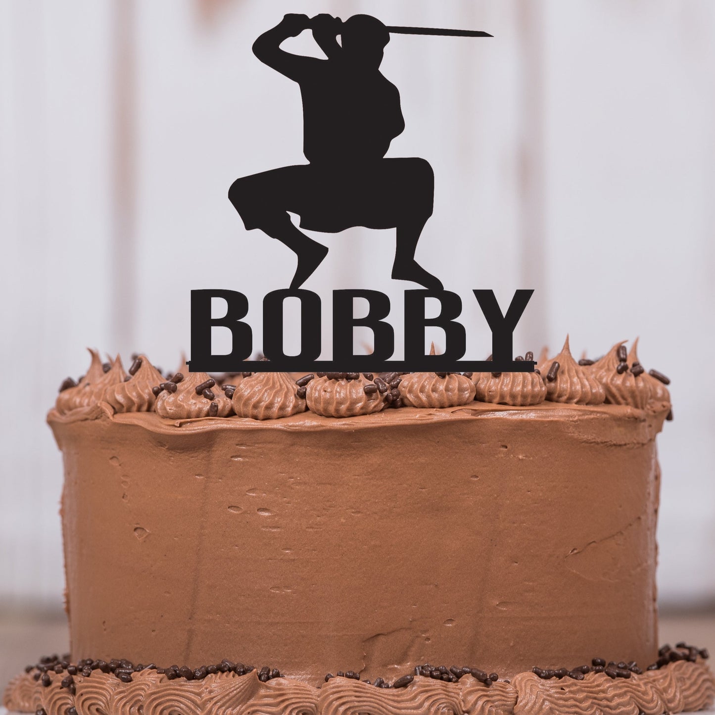 Ninja Cake Topper with Name