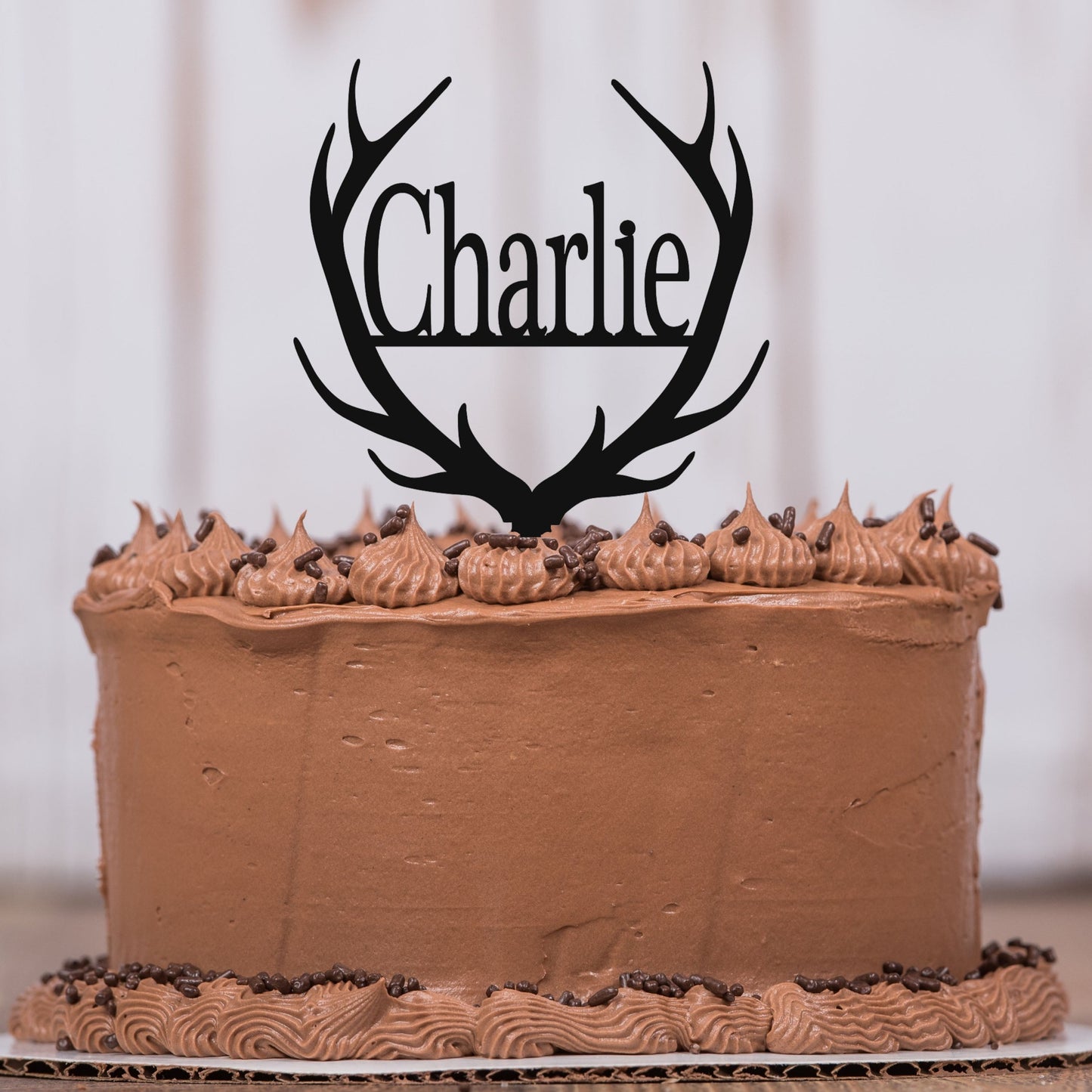 Happy Birthday Cake Topper with Name
