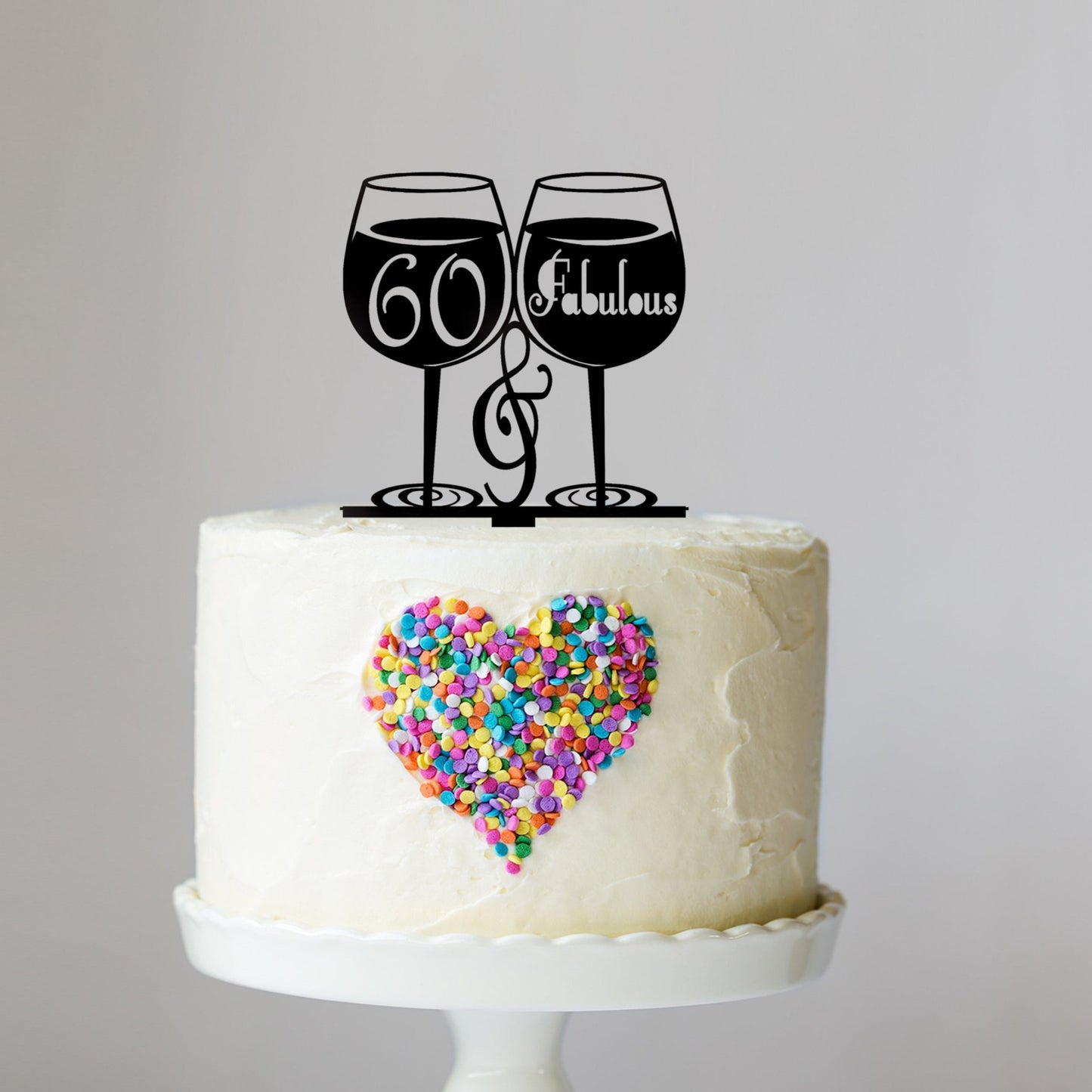 60th Birthday Cake Topper