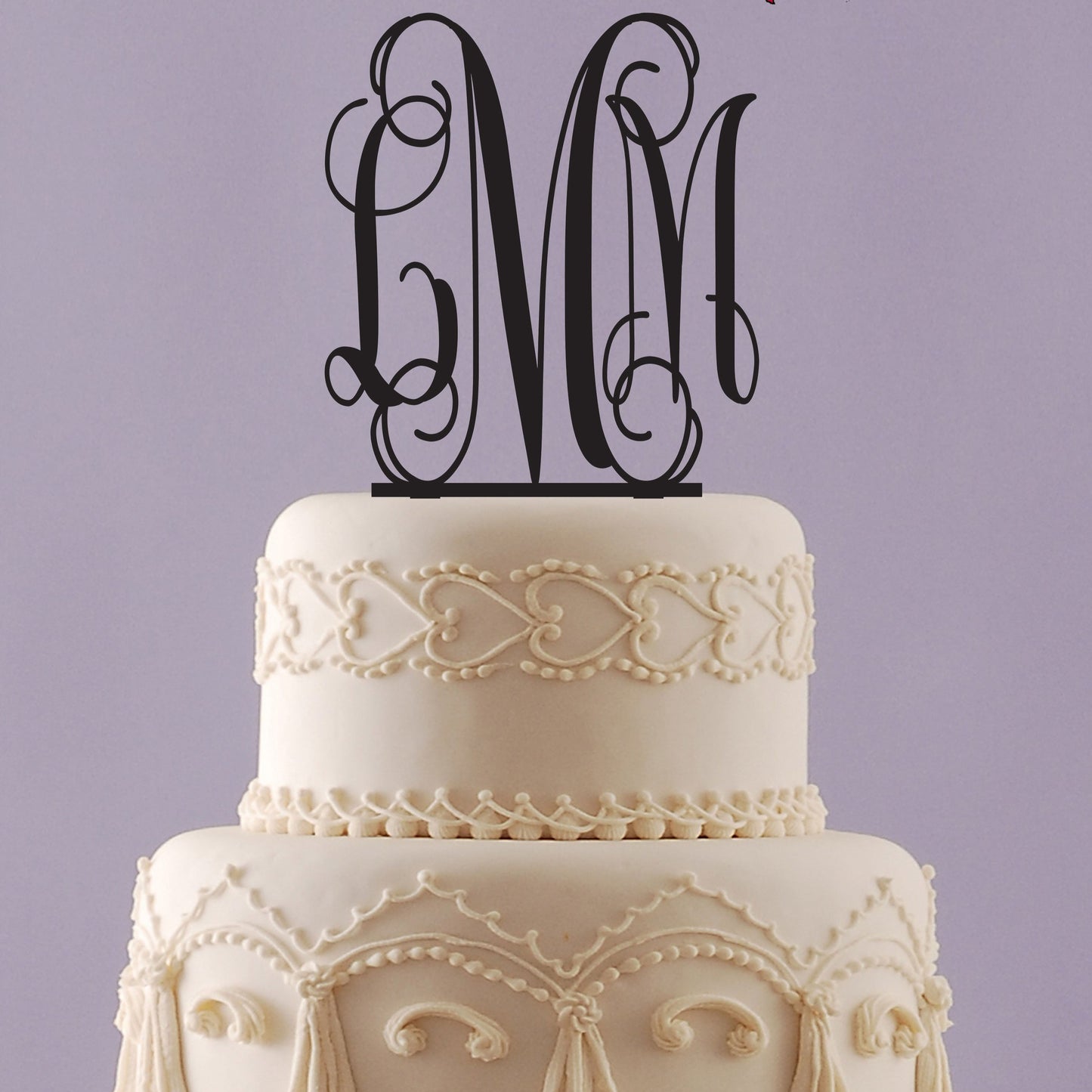 Monogram Cake Topper