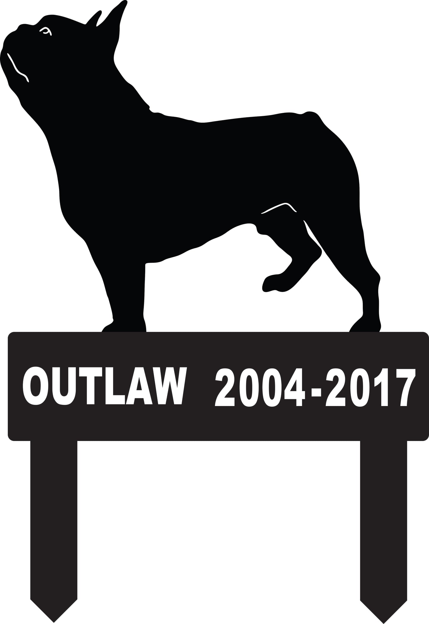 Pet Memorial Marker with Stake for any Pet