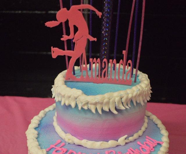 Ice Skater Cake Topper with Name
