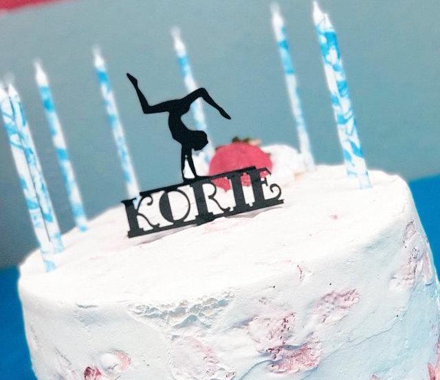 Front Walkover Cake Topper with Name