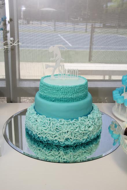 Ice Skater Cake Topper with Name