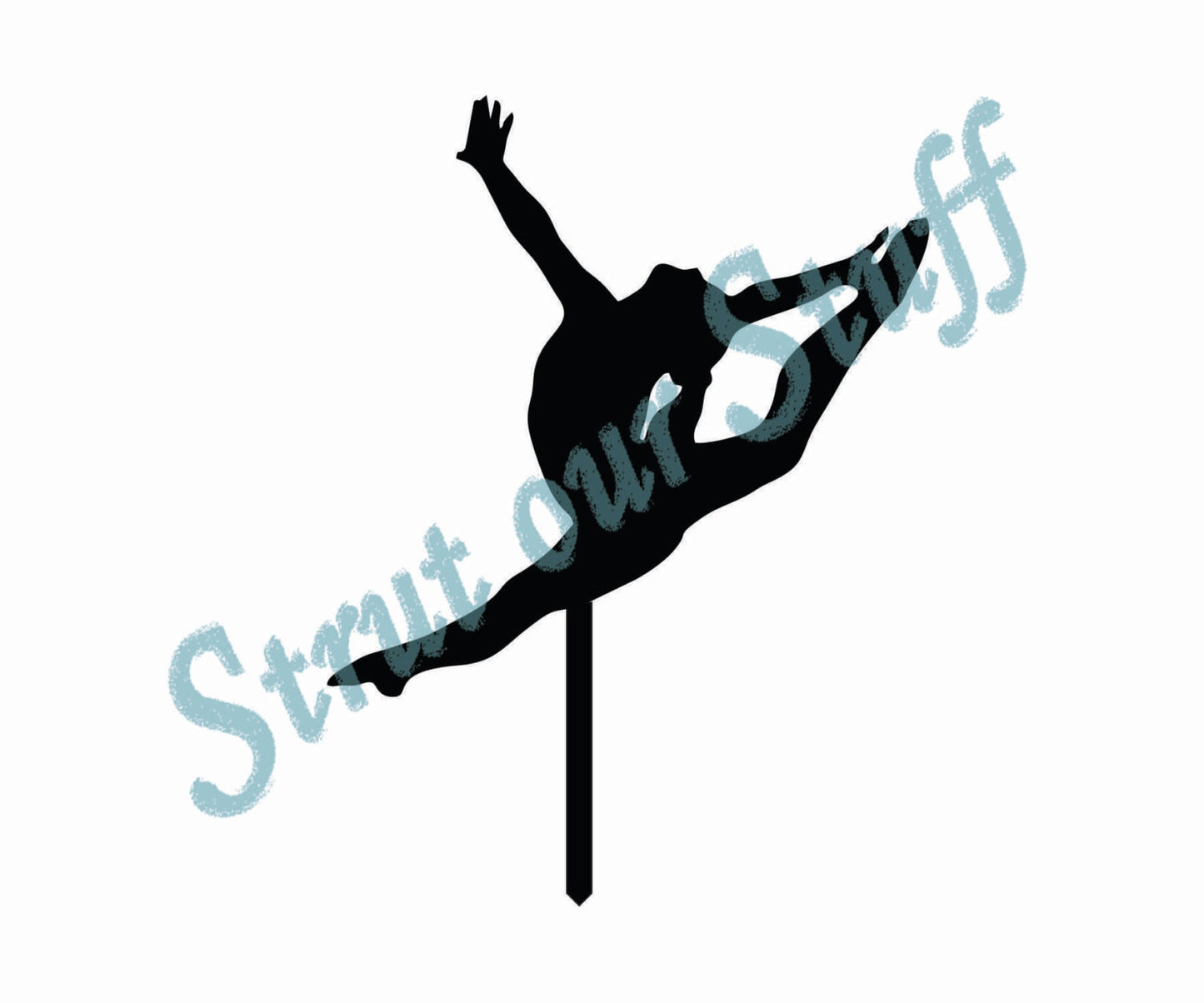 Female Gymnastics Cupcake Toppers