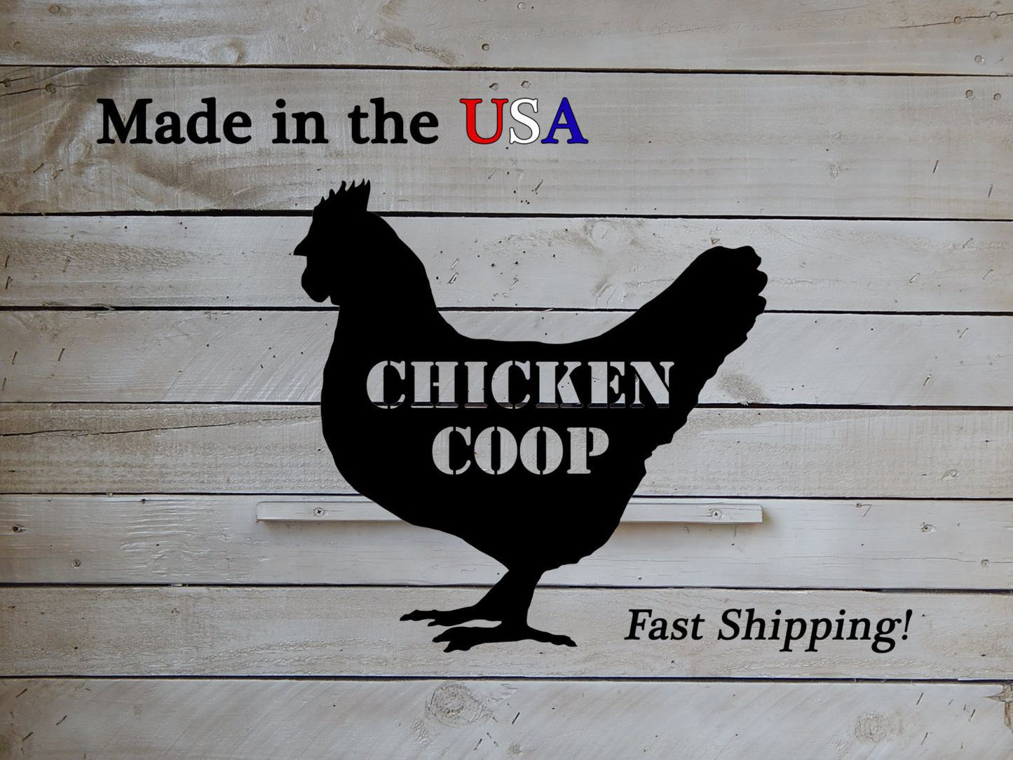 Chicken Coop Sign, Chicken Outline