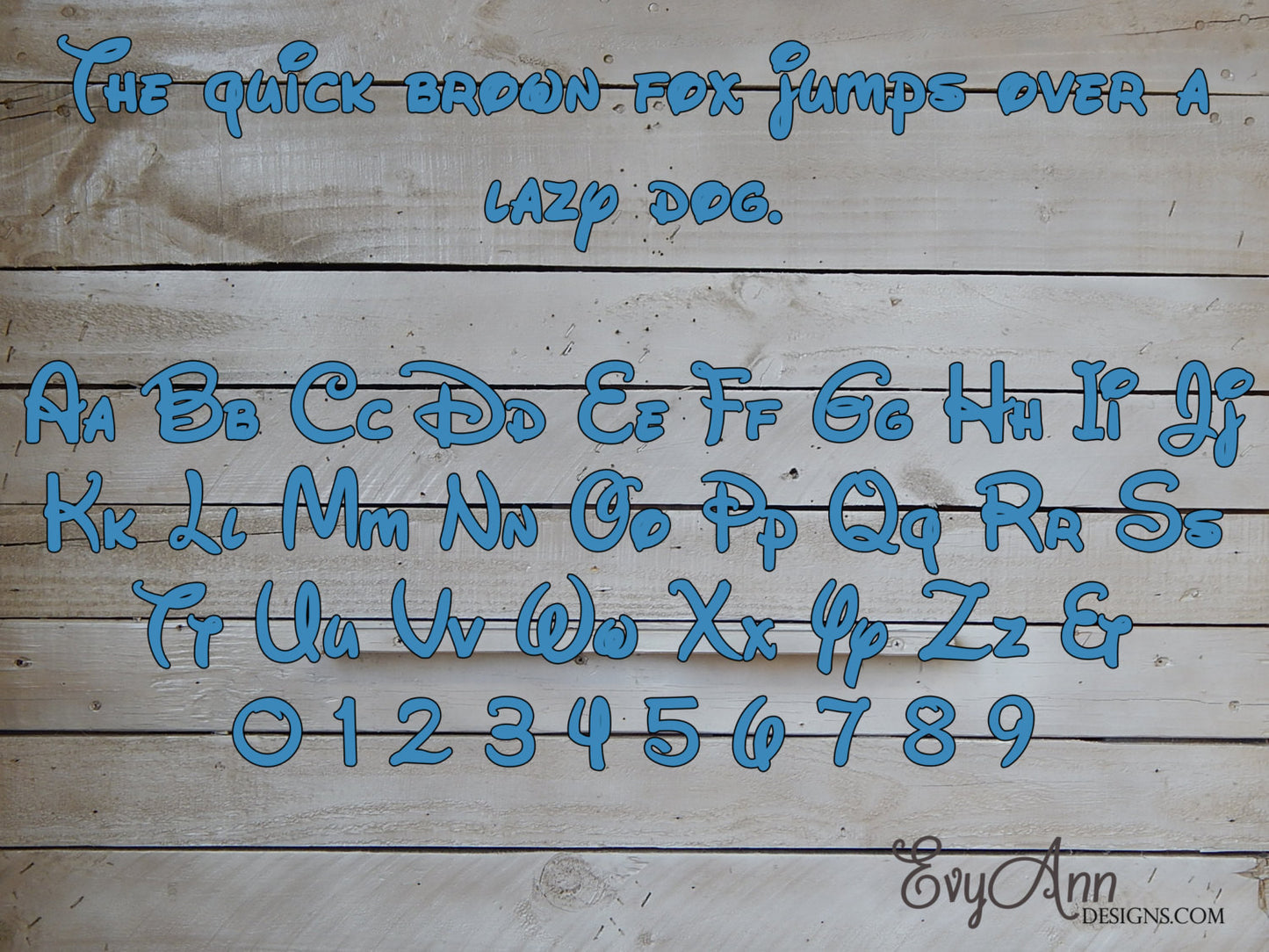 6" Disney-Like Number