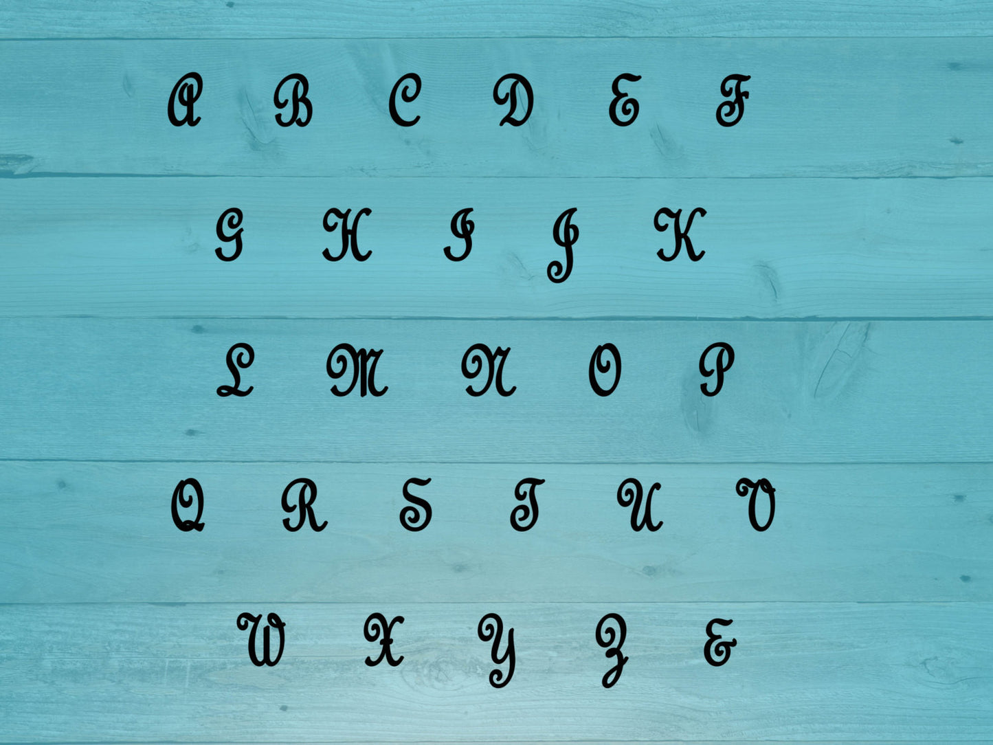 3" Monogram Christmas Holiday Ornaments