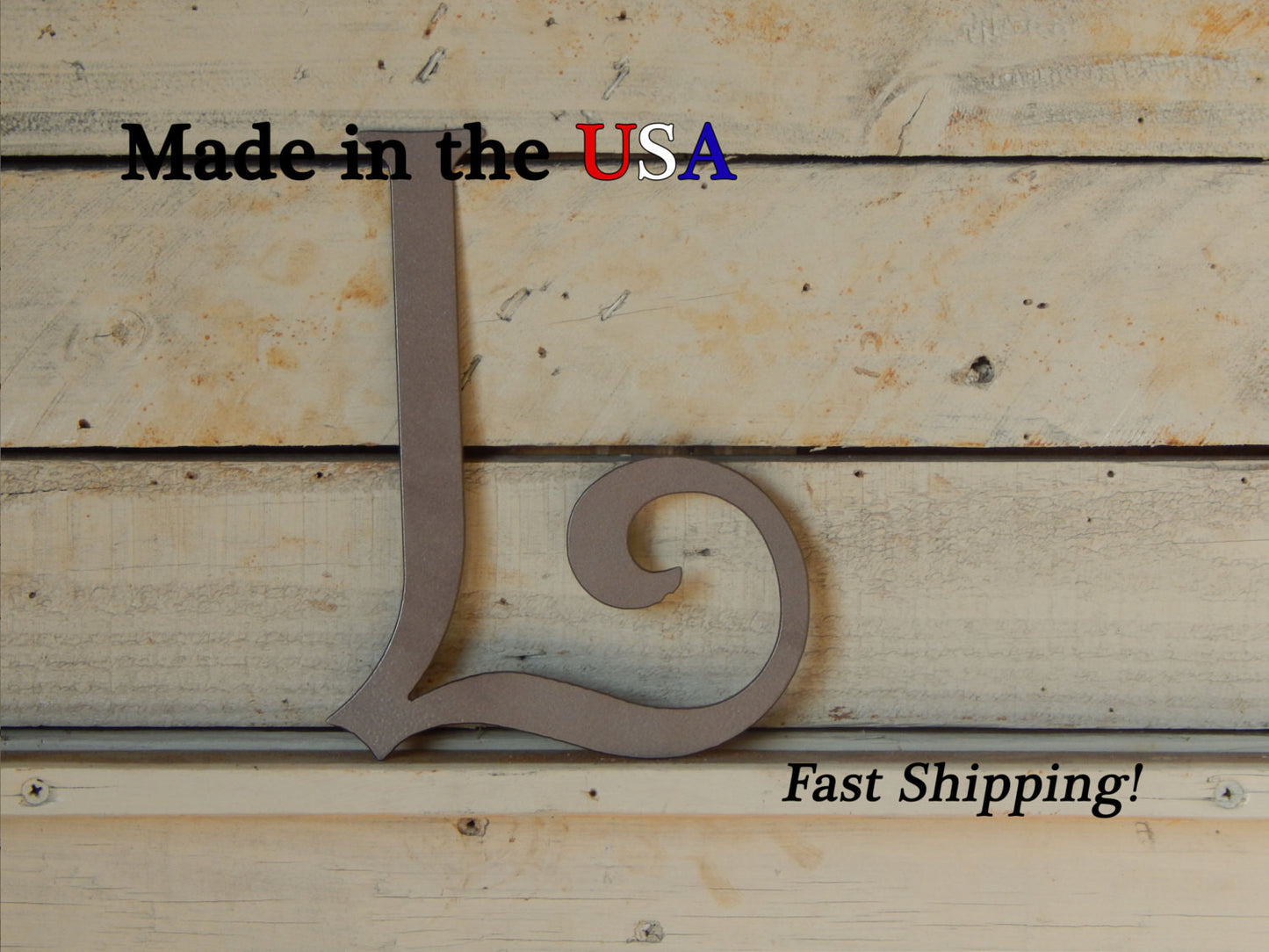 12" Elegant Capital Letter