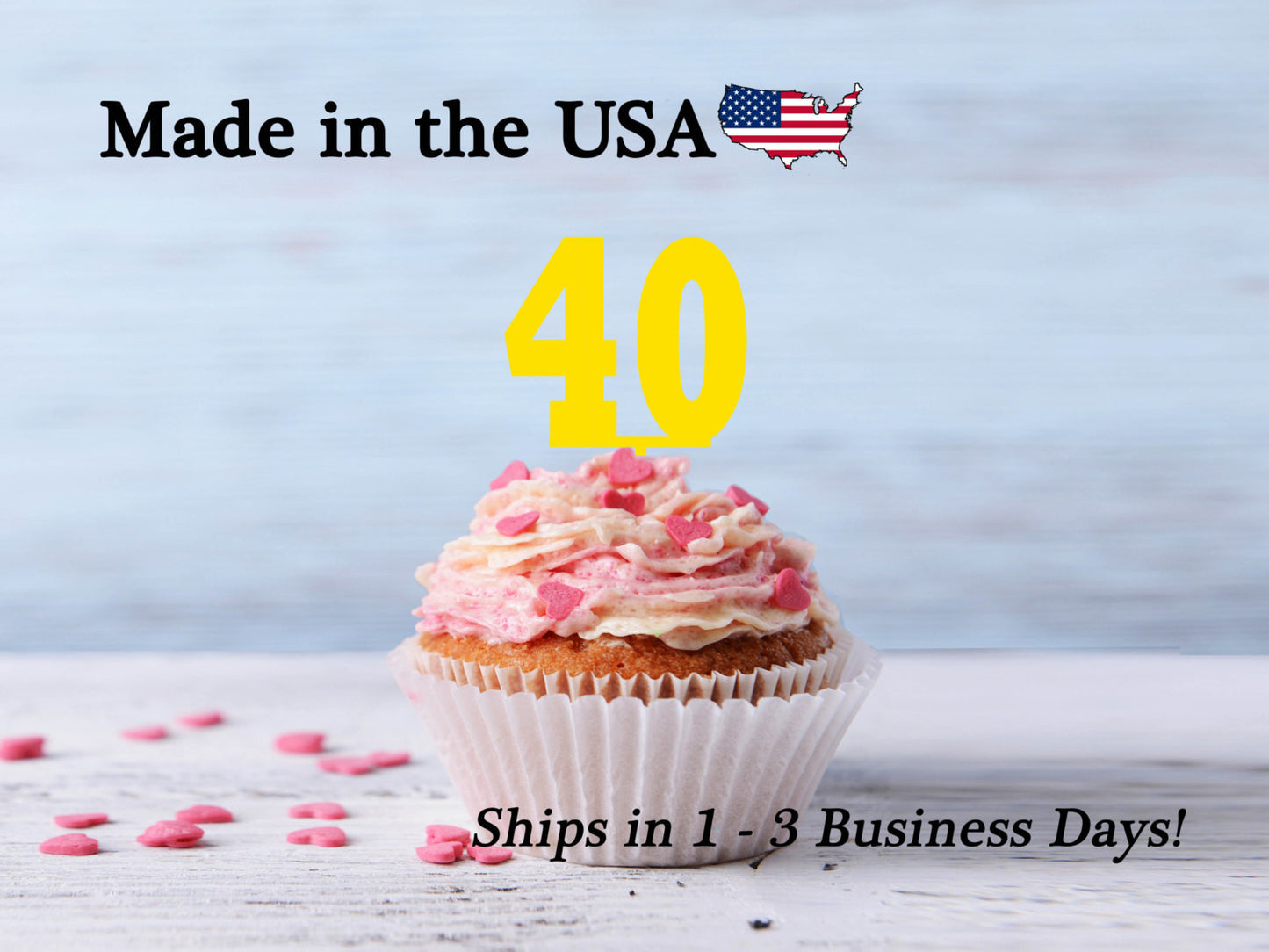 Double Number Cupcake Toppers