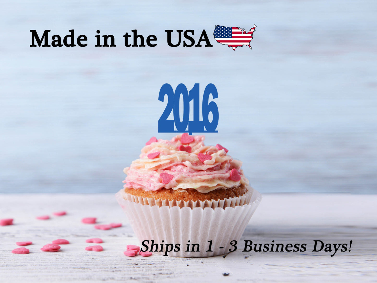 New Years / Graduation Cupcake Toppers