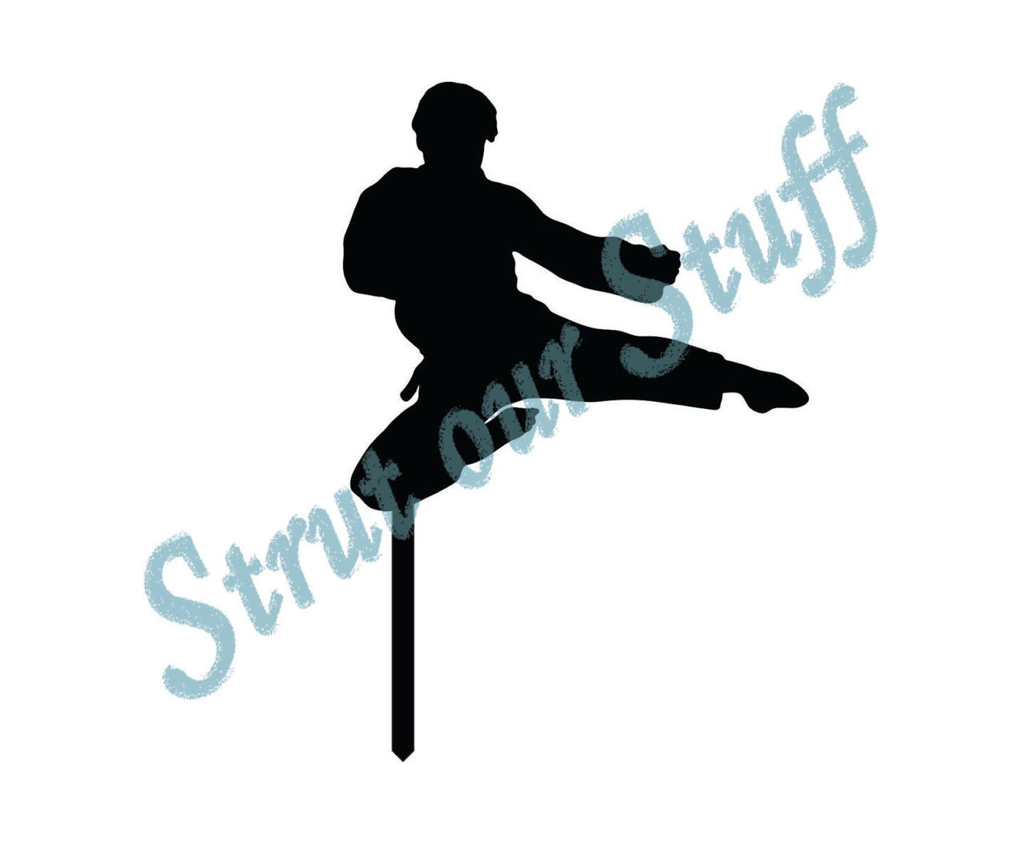 Karate Kick Cupcake Toppers