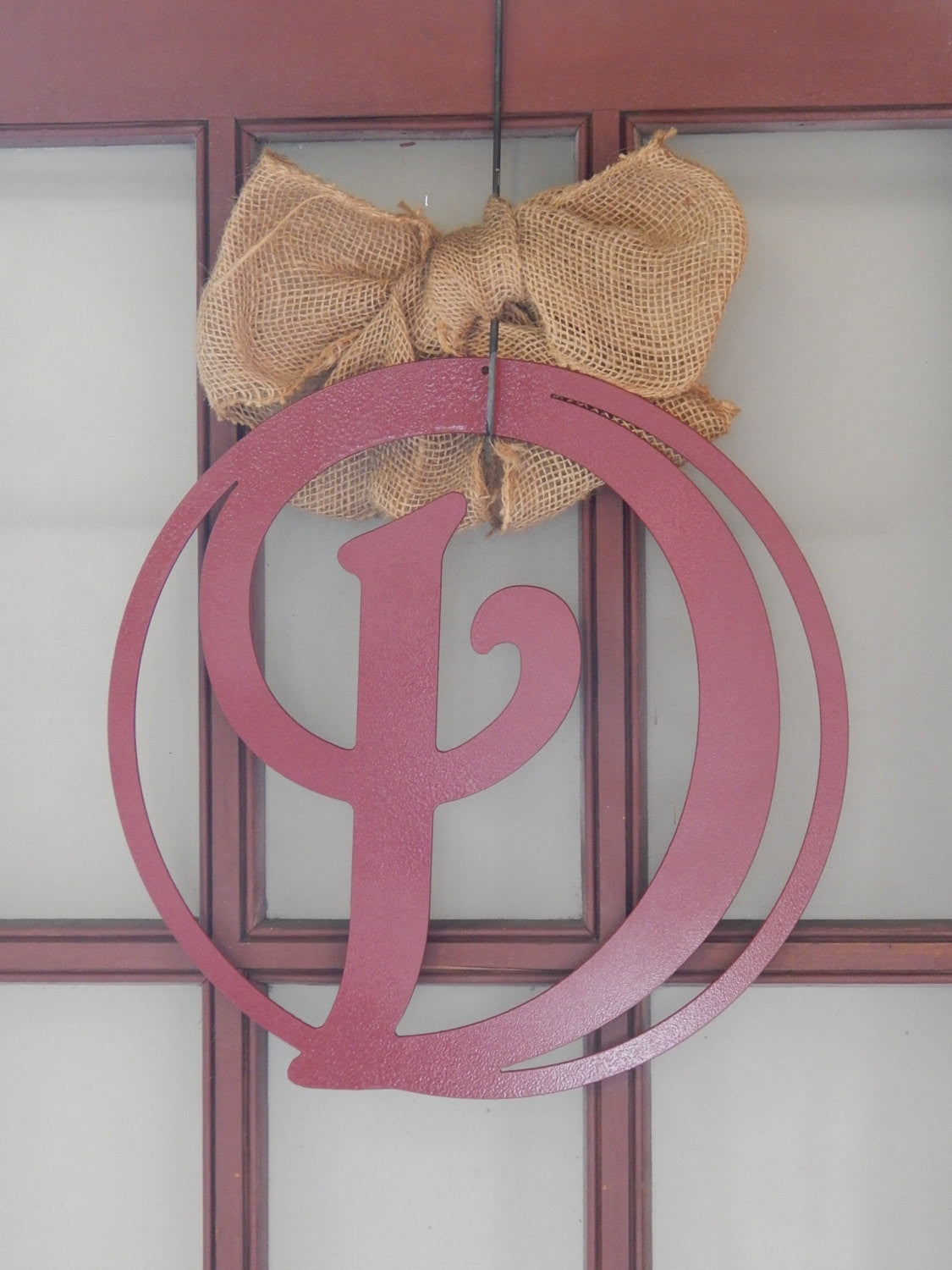 24" Circle Monogram Door Hanger
