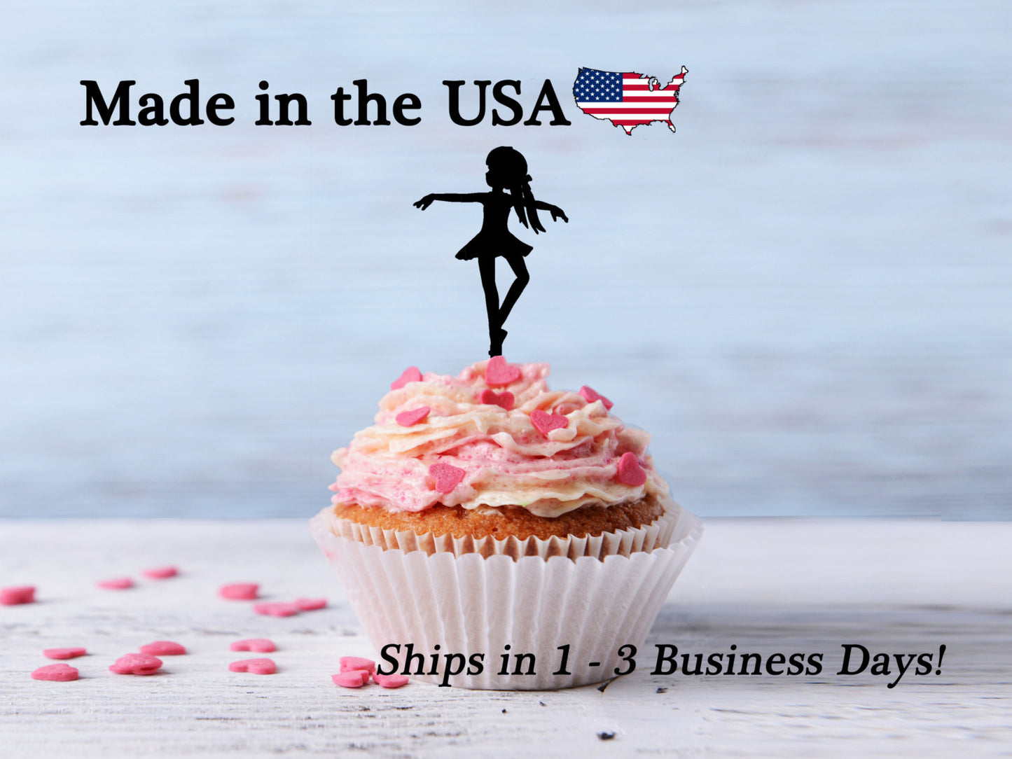 Ballerina Cupcake Toppers