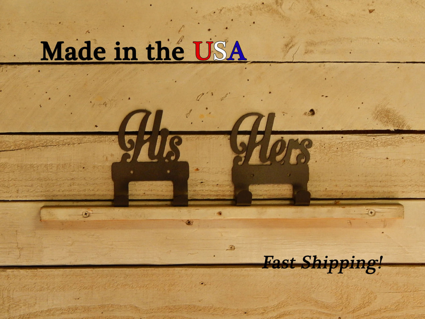 His and Hers Towel Hooks with 2 hooks, Set of 2
