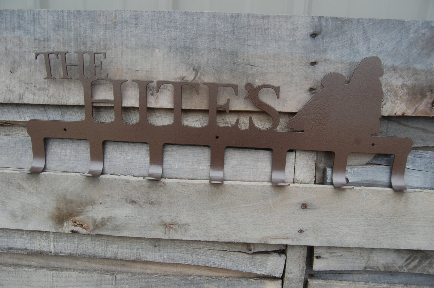 Dog Coat Rack with Last Name