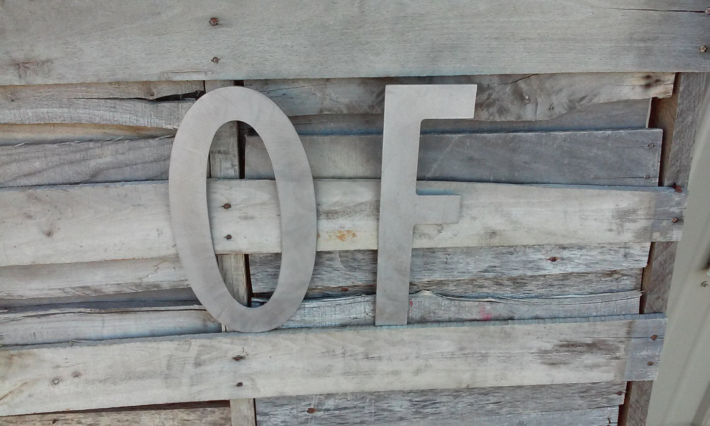 12" Modern Capital Letter