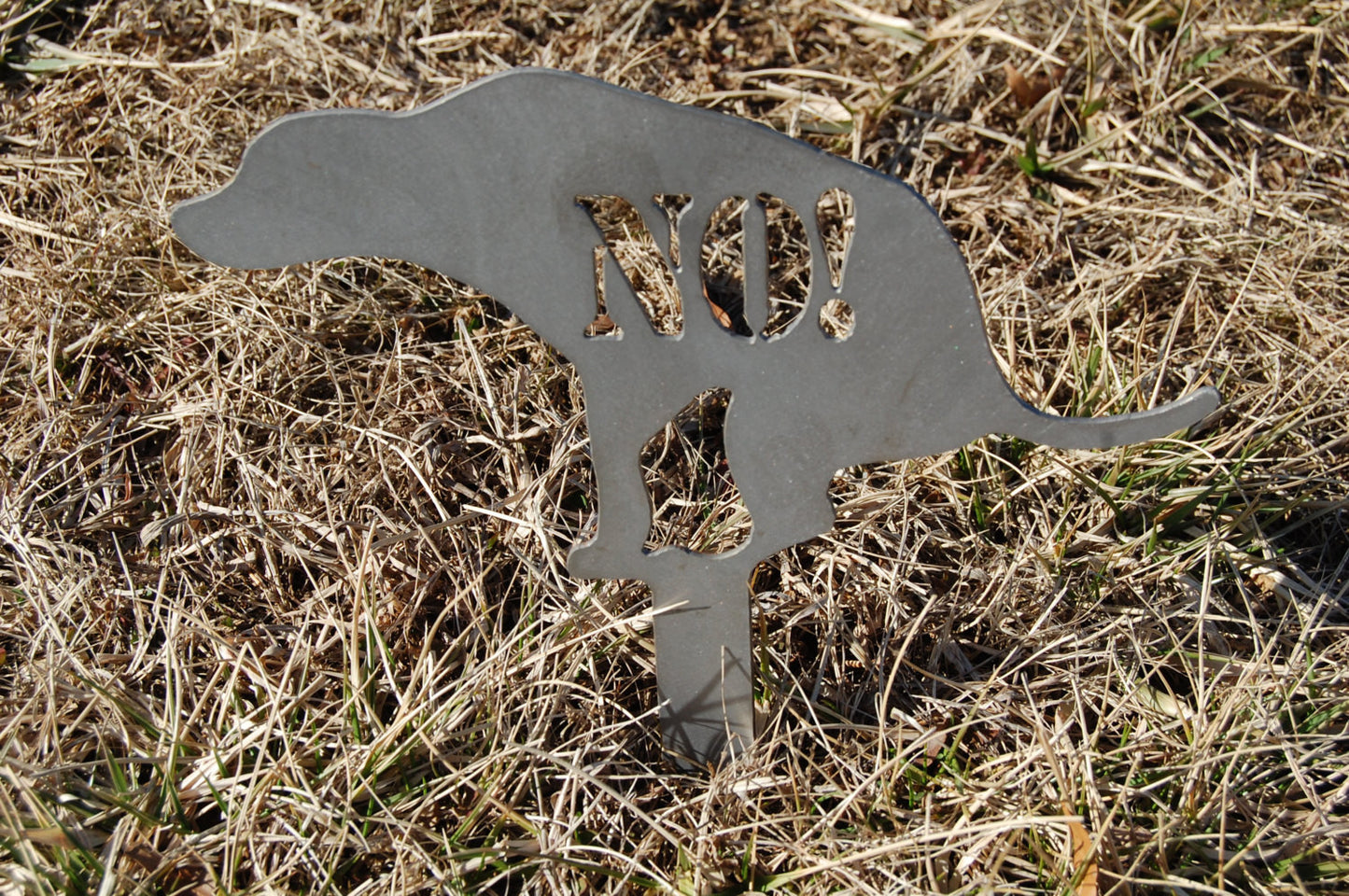 No Pooping Yard Stake