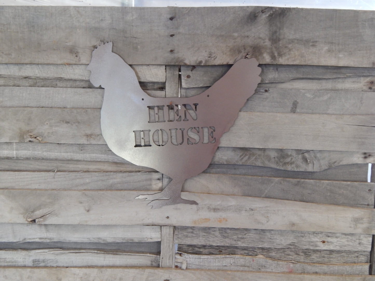 Hen House Chicken Sign 8" x 8"