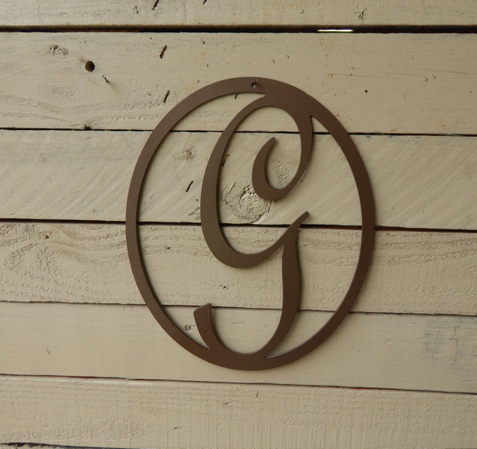 Oval Monogram Door Hanger