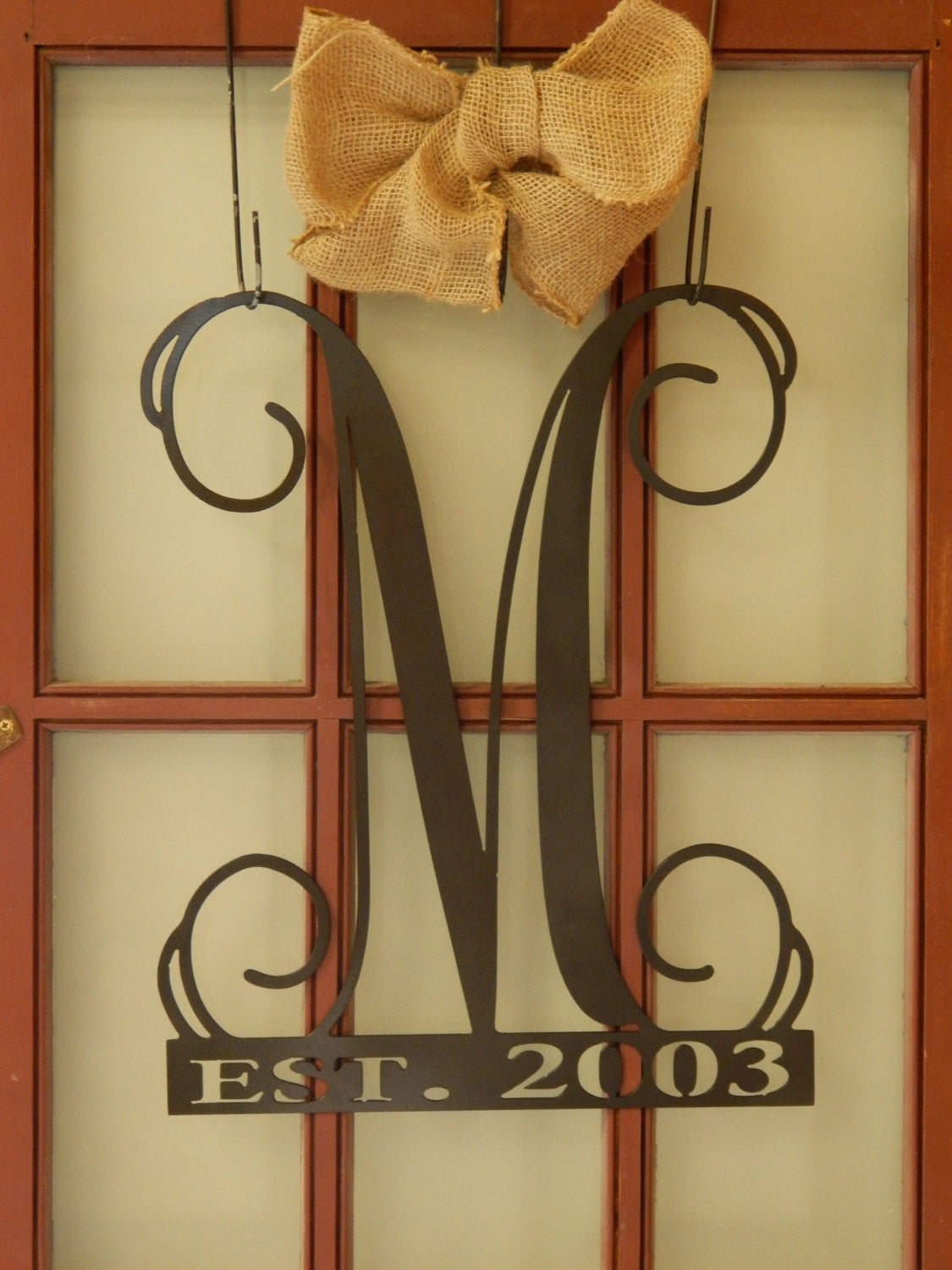 20" Vine Letter with Establish Date