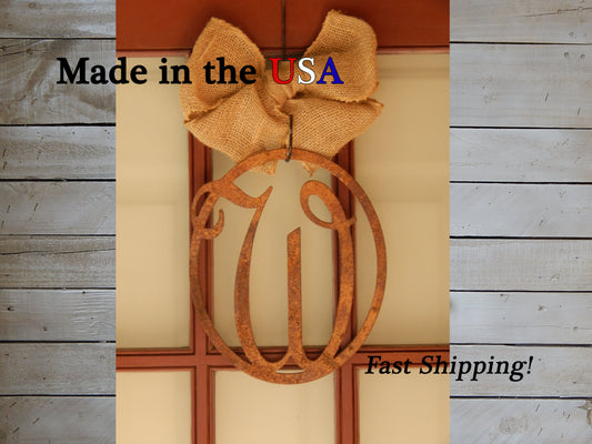 Oval Monogram Door Hanger
