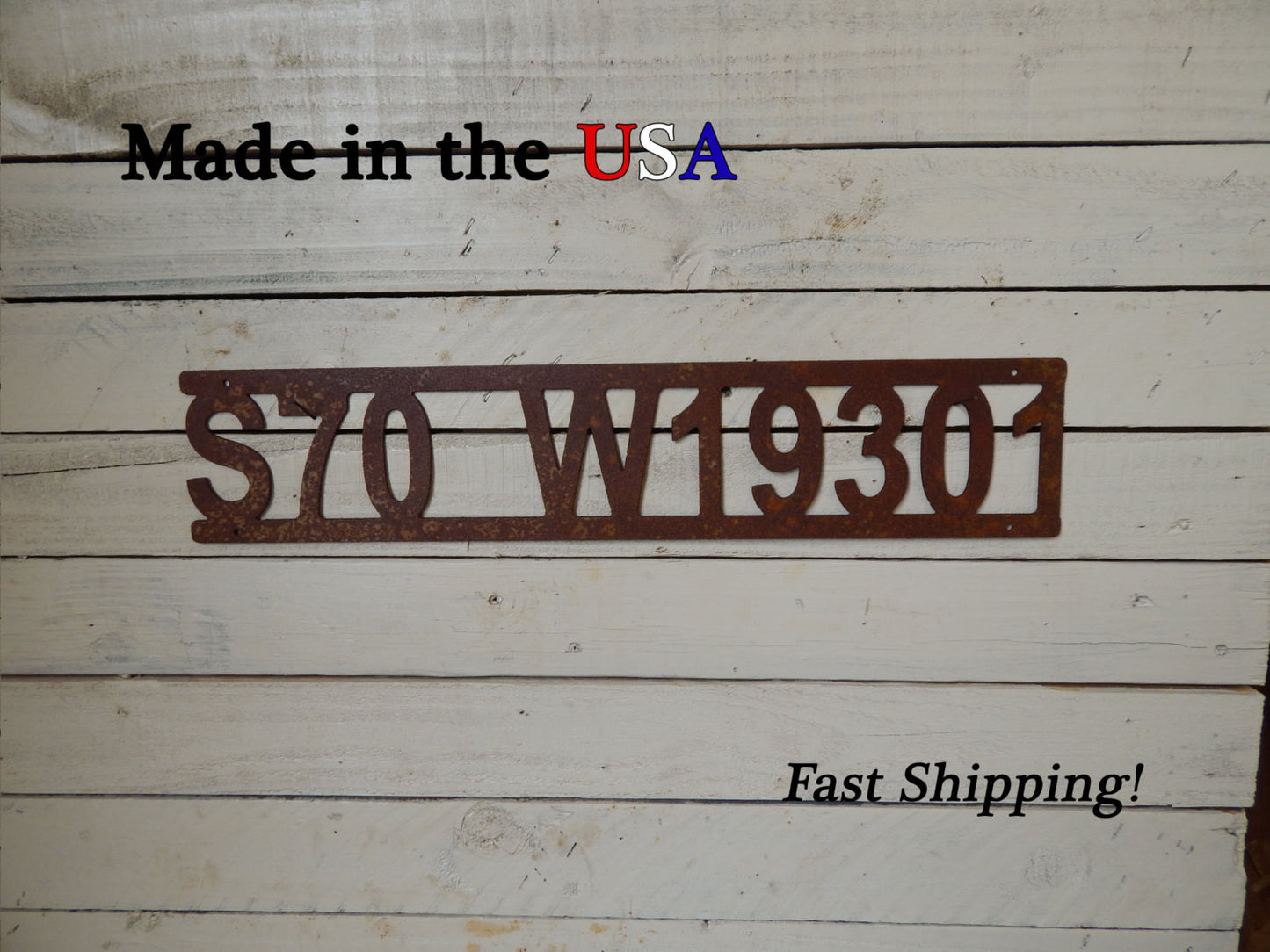 4.8" tall House Number Plaques