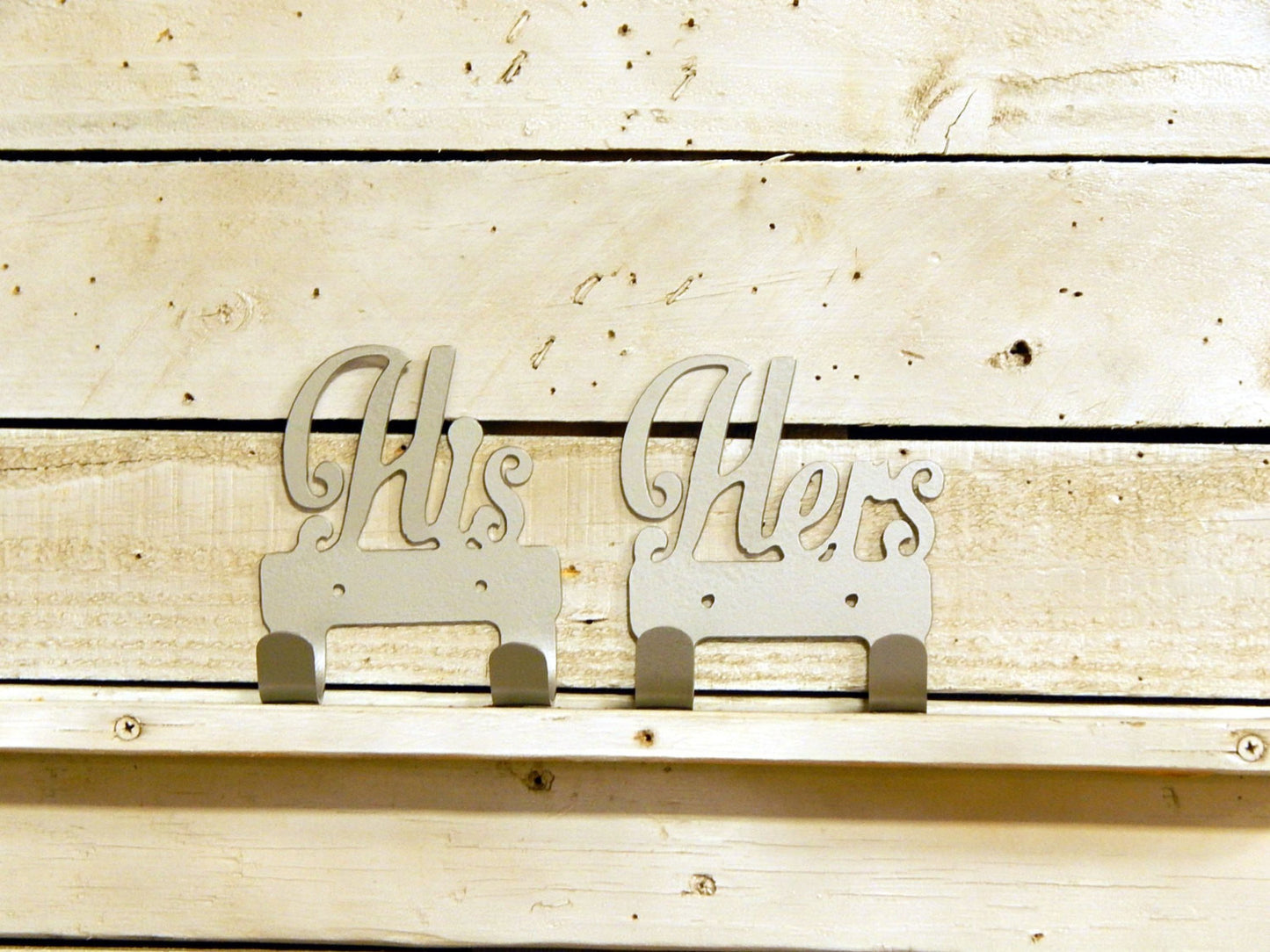 His and Hers Towel Hooks with 2 hooks, Set of 2