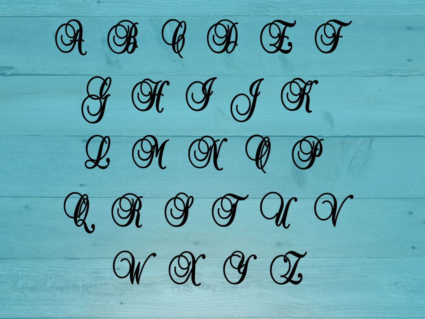 Elegant Initial Cake Topper