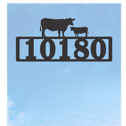 Cow Address Plaque
