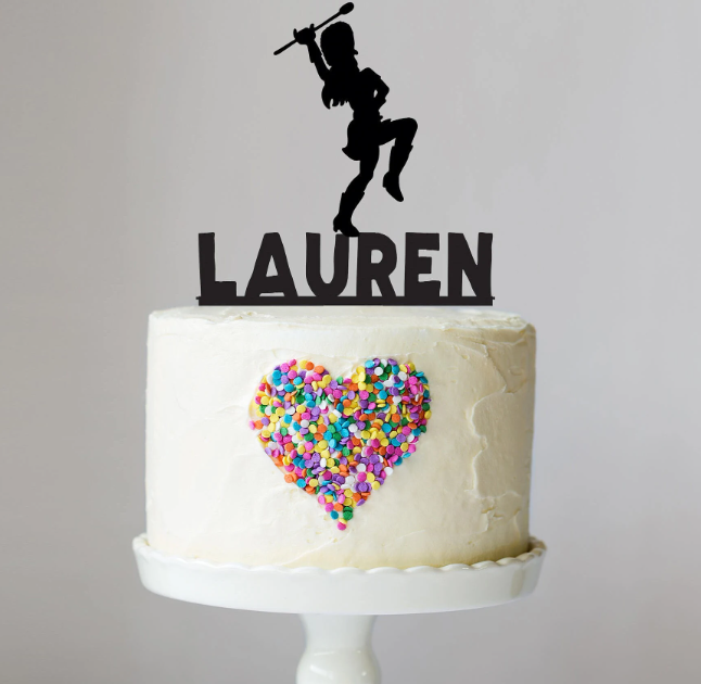 Marching Band Cake Topper with Name