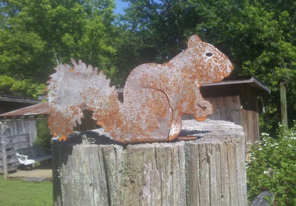 Squirrel Yard Art