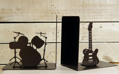 Guitar and Drums Bookends