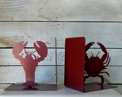 Crab and Lobster Bookends