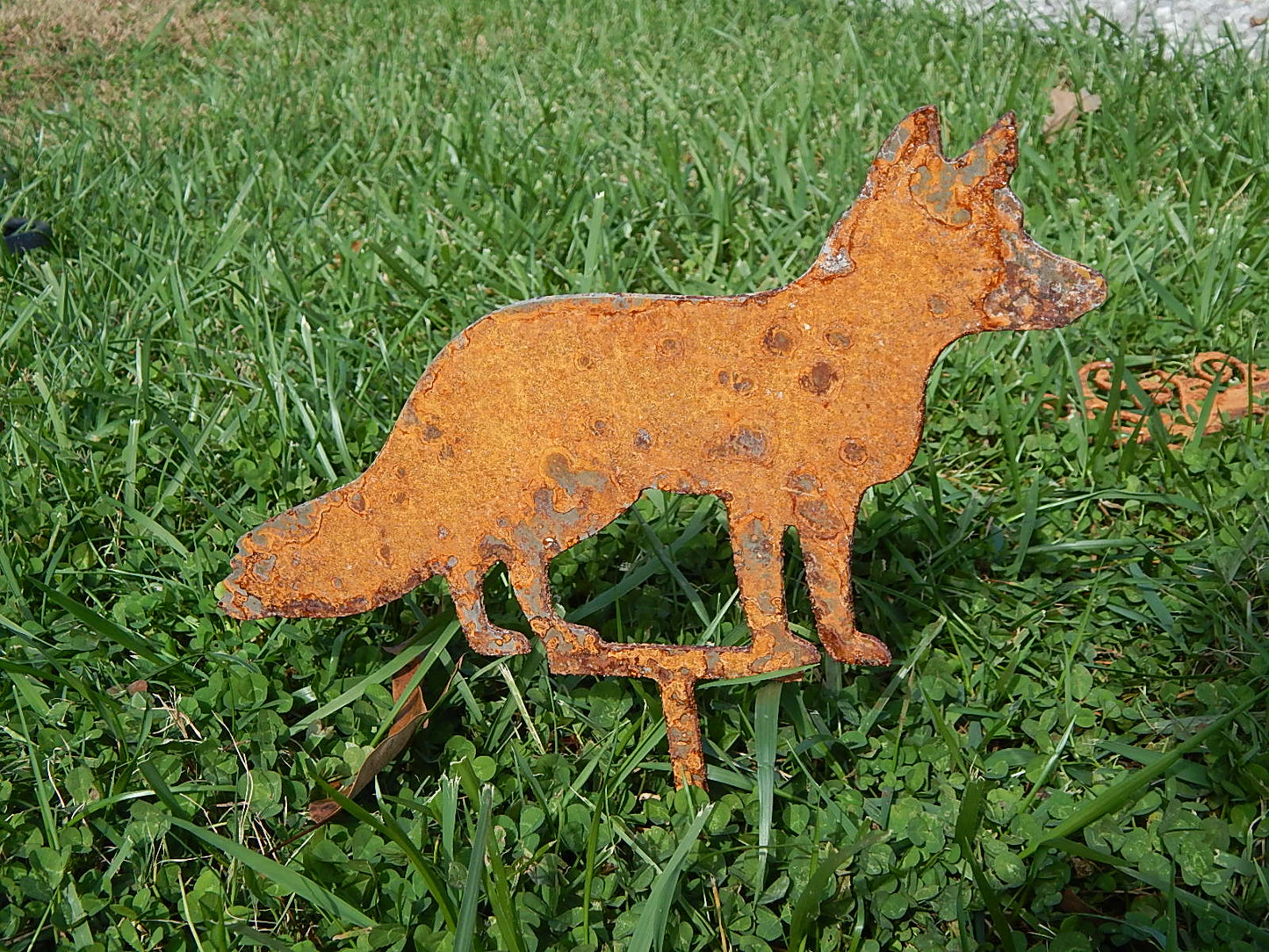 Fox Yard Art - Rusty