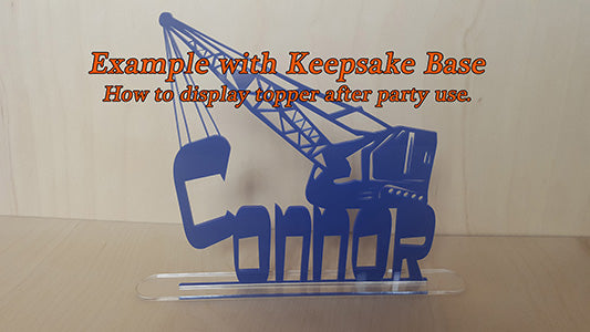 Skateboarder Cake Topper with Name