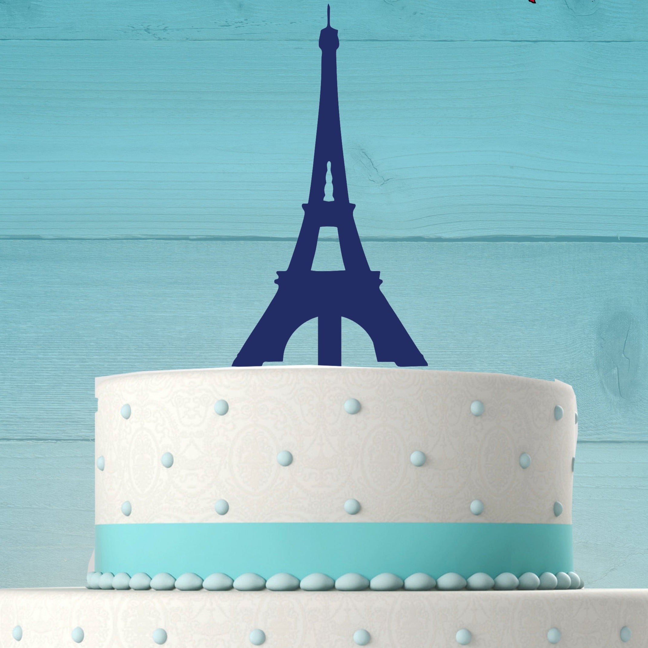 Amazon.com: PLORBACH 12Pcs Eiffel Tower Cake Topper Paris Themed Birthday  Party Decorations Paris Cake Topper with 7 Inch Eiffel Tower Happy Birthday  Makeup Kit Street Lamp Pink Bag Cake Decorations : Grocery