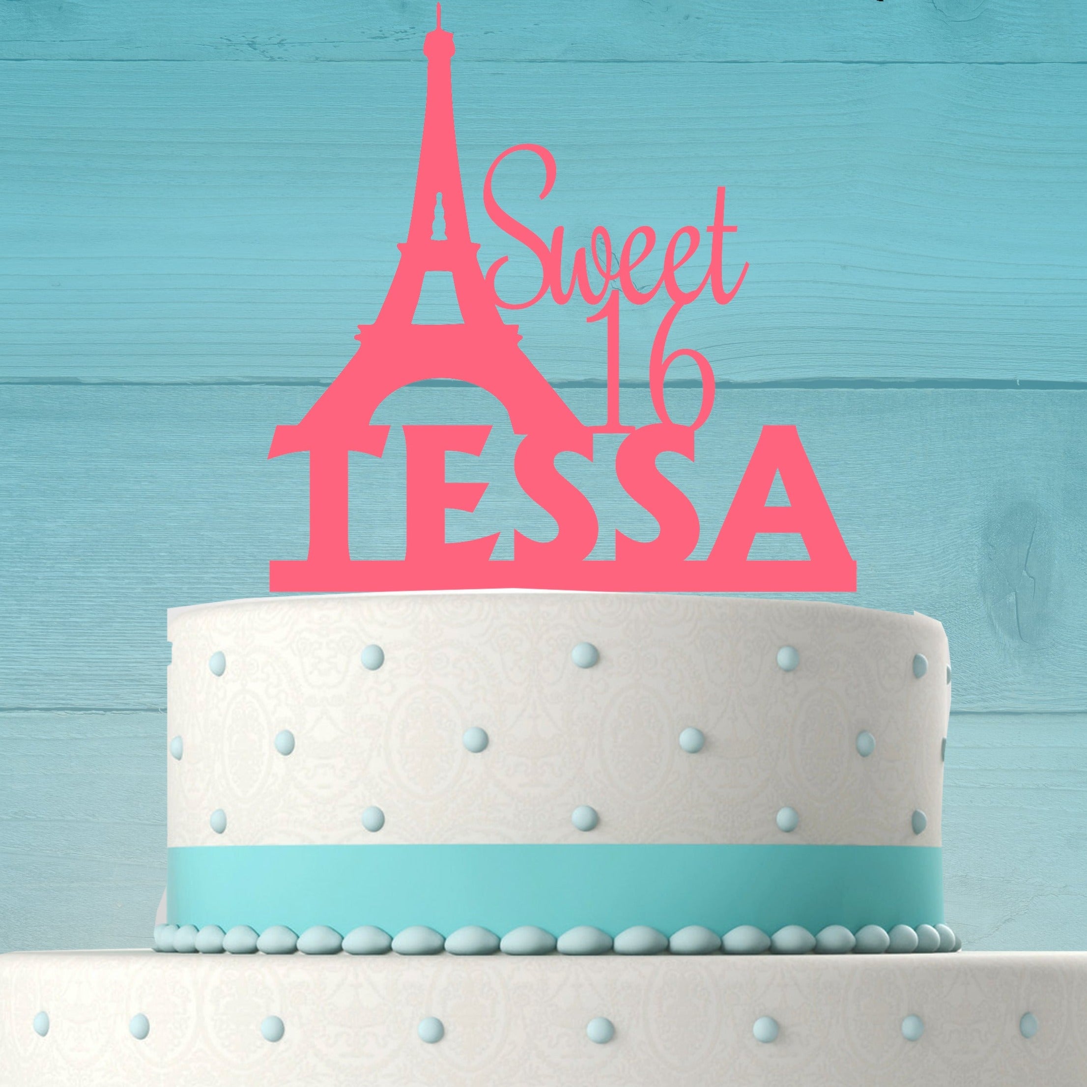 Eiffel Tower Layer Cake - Classy Girl Cupcakes