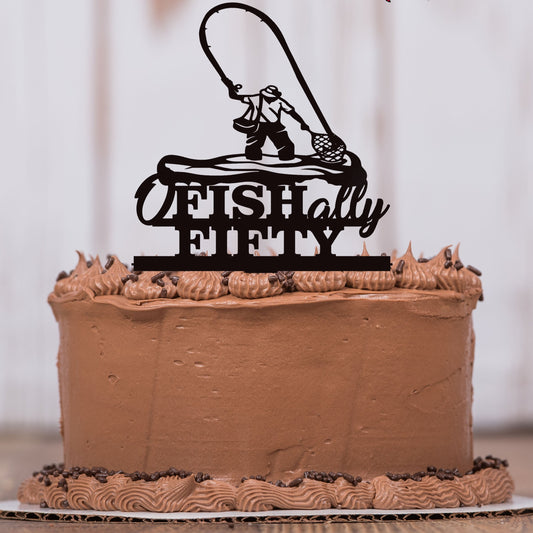 Fly Fishing Cake Topper, OFISHally