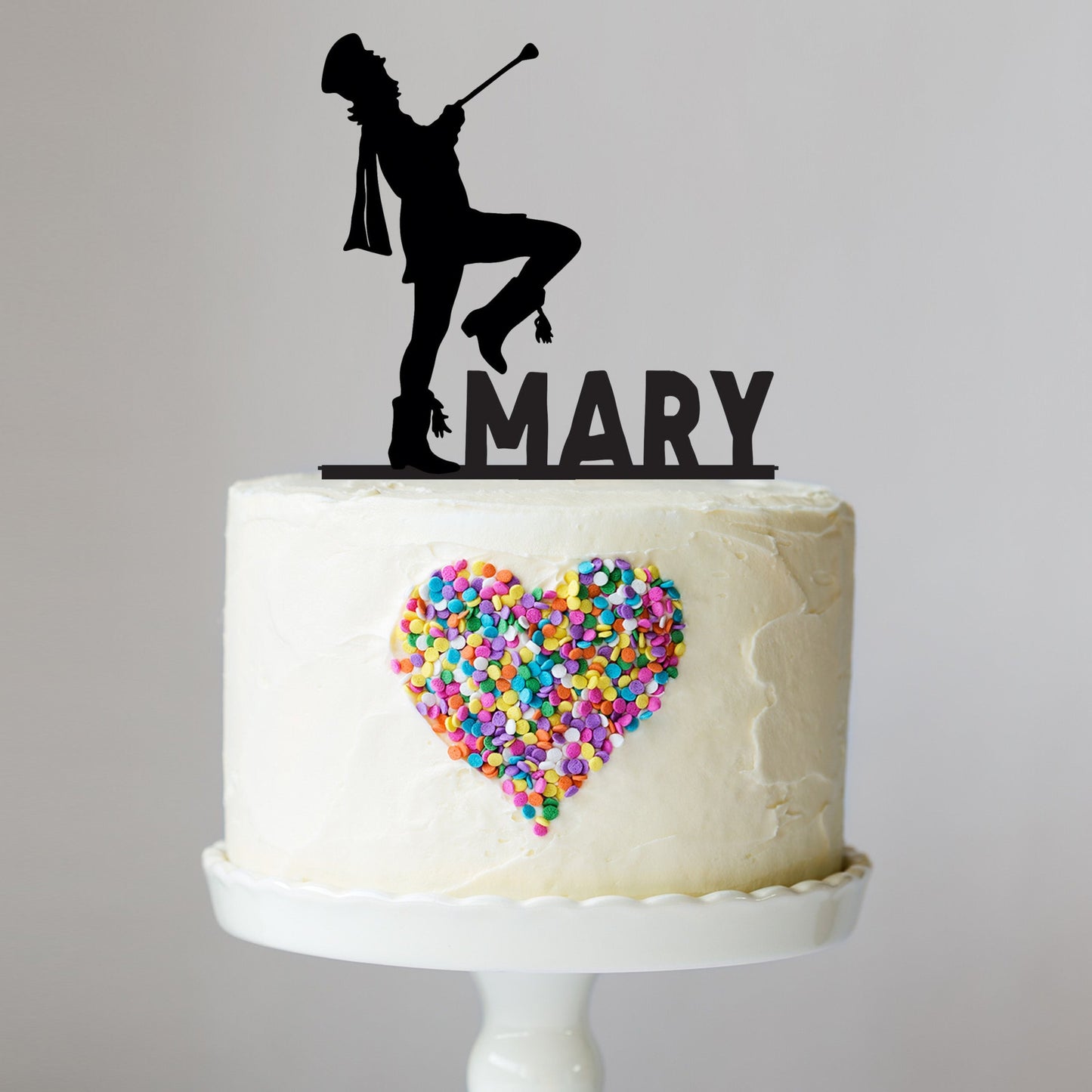 Majorette Cake Topper with Name